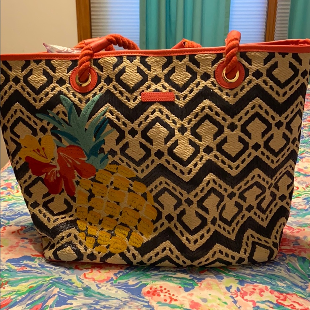 Vera Bradley Pineapple Beach Bag Tote